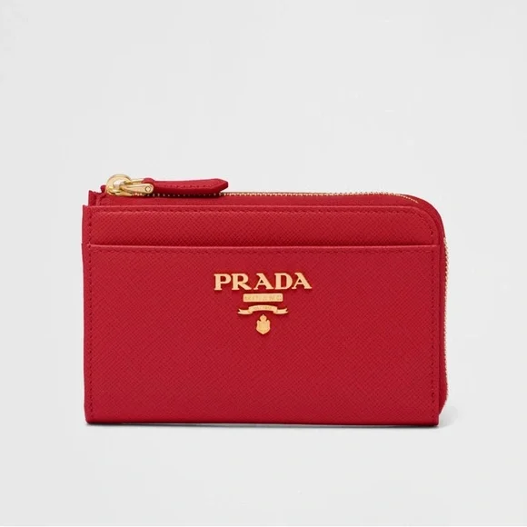 Prada Scarlet Leather Clutch with Gold Accents PRA945100_1_enlarged.jpg?auto=  main image 4